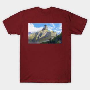 Traveler and the castle light T-Shirt